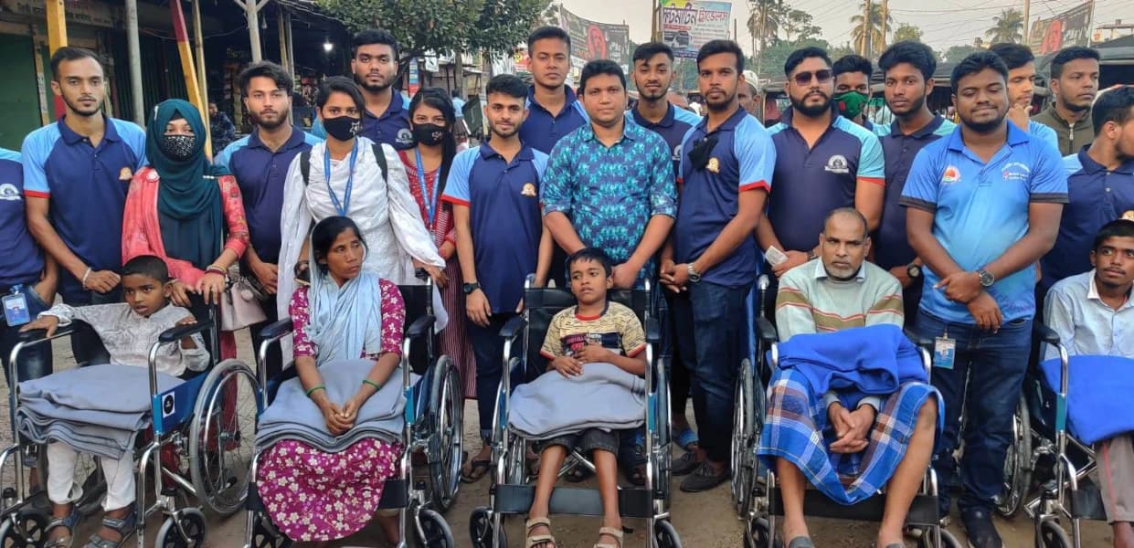 GBDC giving people wheelchairs